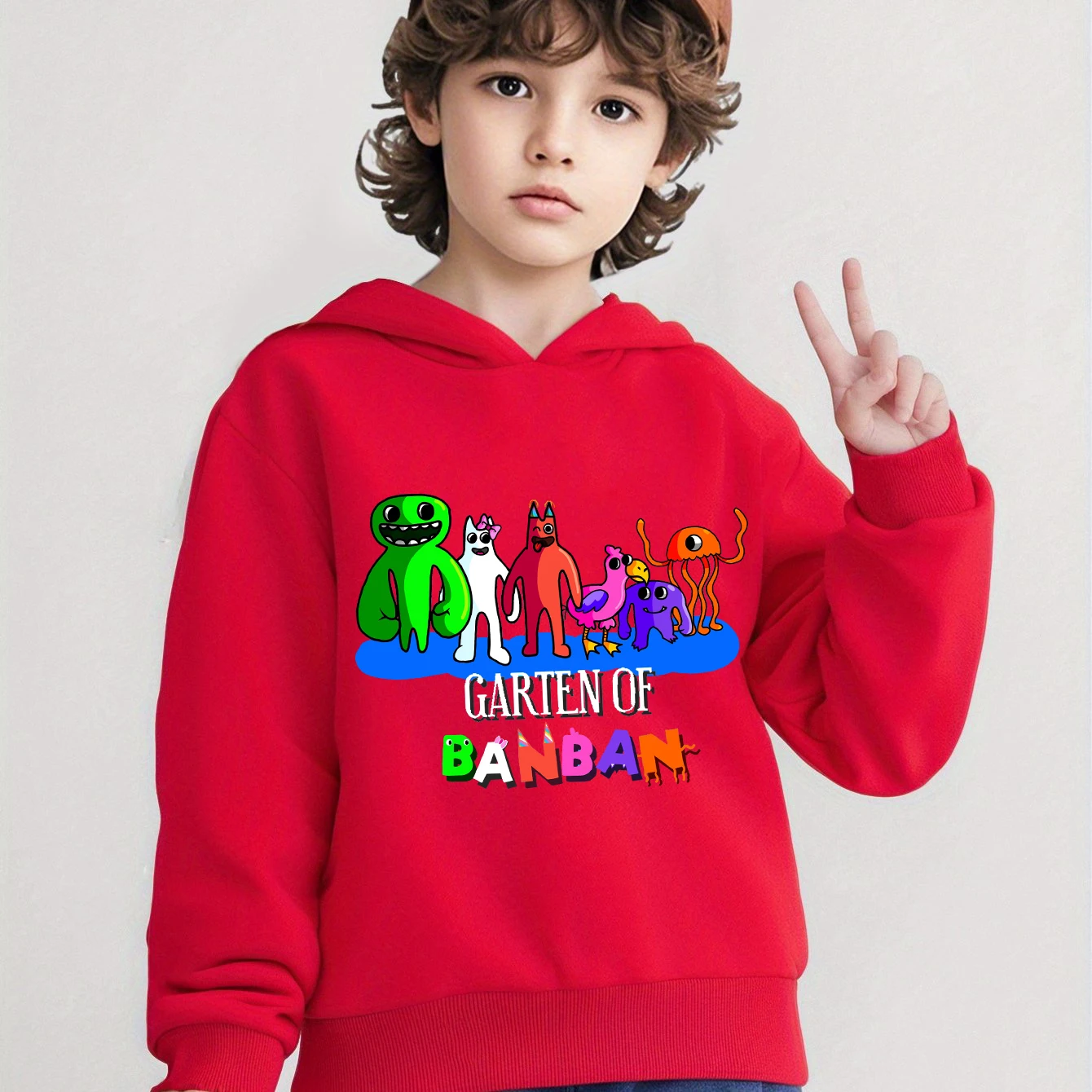 Spring And Autumn Children Garten Of BanBan Hoodie Boys And Girls Casual Tops Cartoon Printing Children's Sportswear Coat Baby