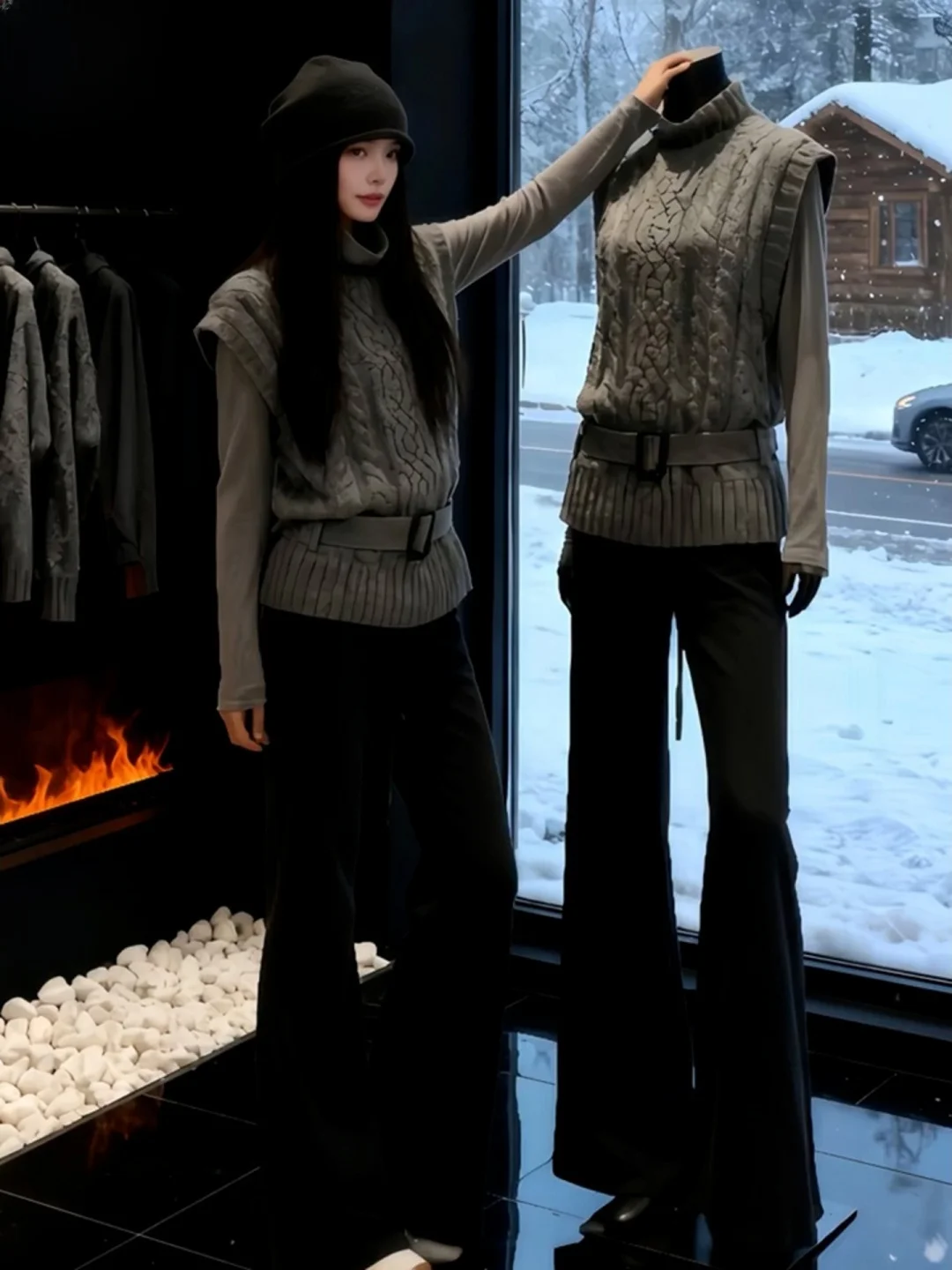 

Early Autumn Korean Sle ay Knitted Sweater ort Cute Faionable Unique Beautiful Light Maturi Top Women's Clothing