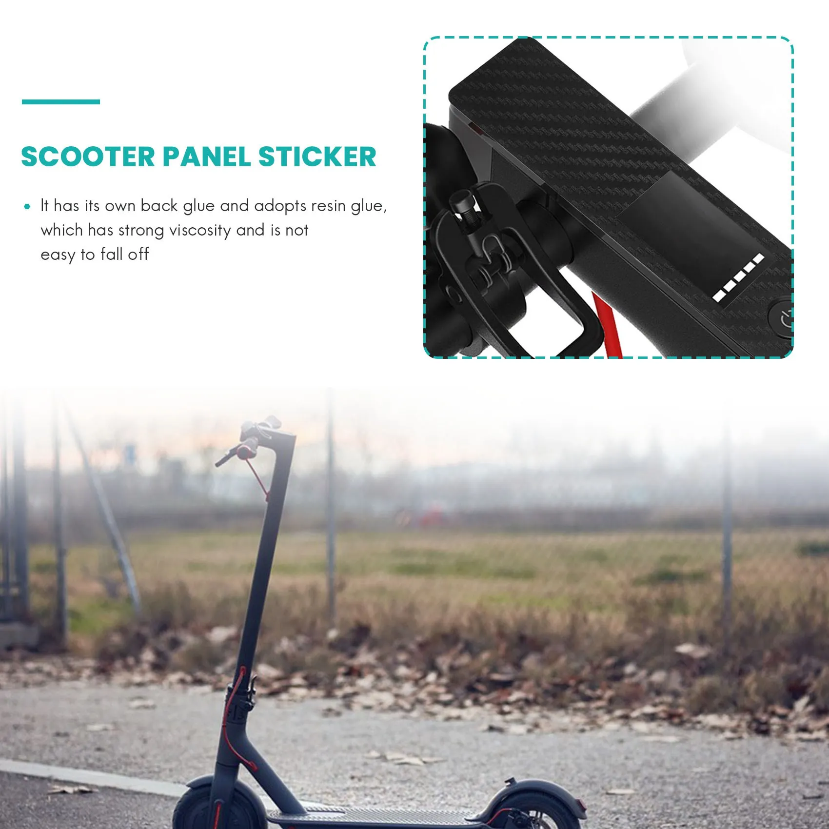 

Electric Scooter Panel Carbon Fiber Waterproof Anti-Slip Protective Film Accelerator Sticker For Mijia M365 Pro
