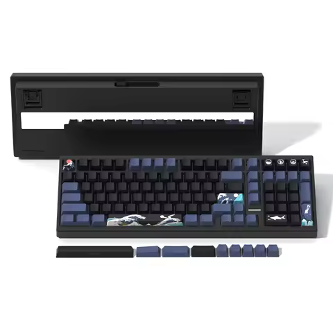 Womier M99 QMK 3 Mode Black Coral Sea Bluethooth Wirelsee Gaming Mechanical Keyboard Hot-Swap Custom Gamer Keyboard for PC