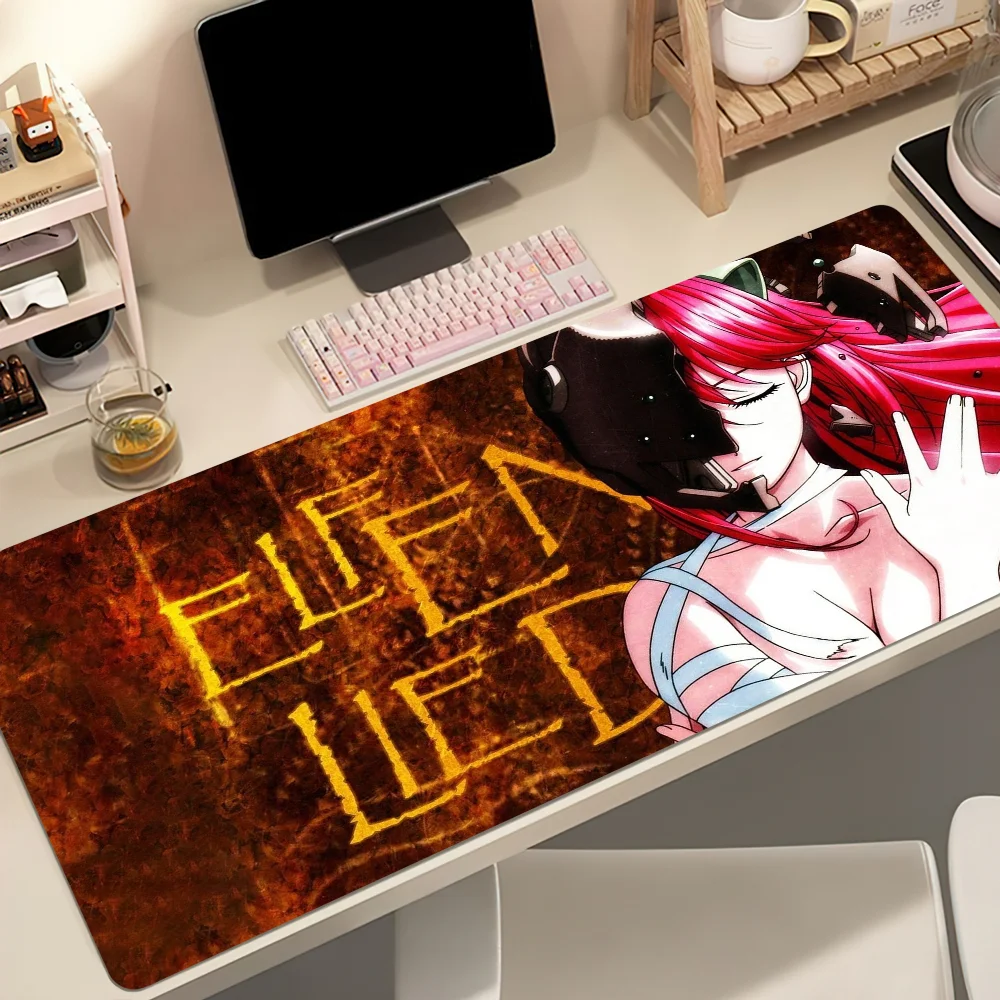 E-Elfen Lied Mouse Pad Non-slip Thickened MousePad Student Gaming Cushion Large Writing Lockedge Office