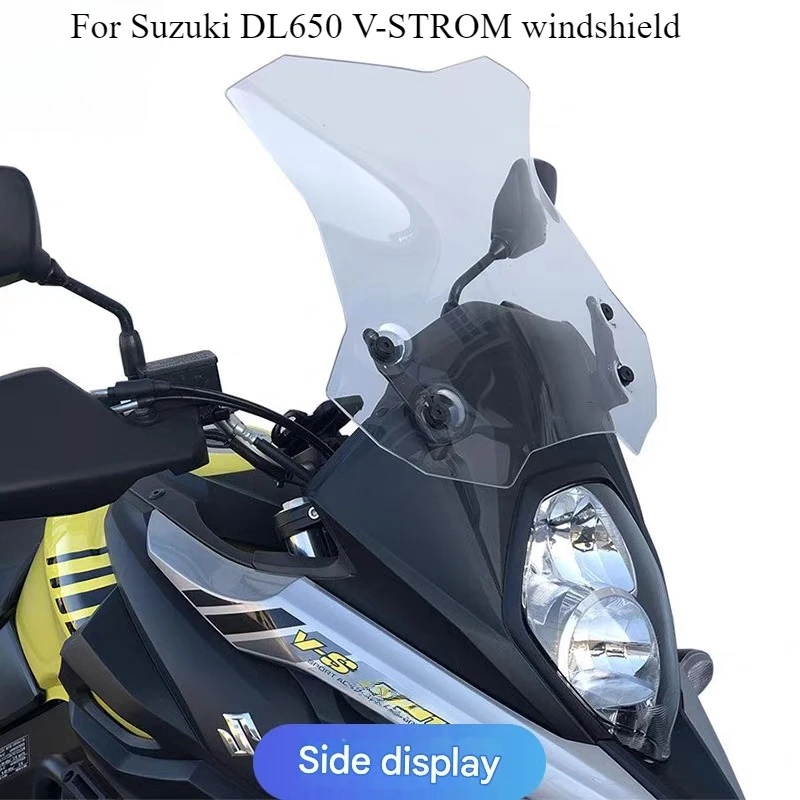 For Suzuki DL650 V-STROM  dl650 modified with high windshield  front cool sports windshield dl 650 DL 650motorcycle windshield