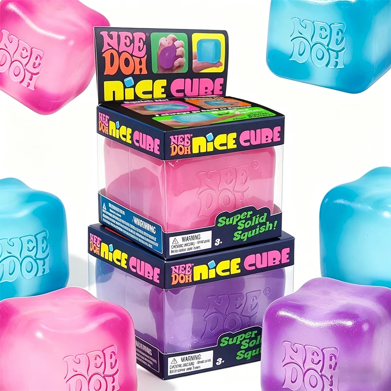 

Schylling Needoh Nice Maltose Cube Stress Relief Sensory Toy for ADHD Focus and Anxiety Unisex Fidget Tool Funy Squishy Toys