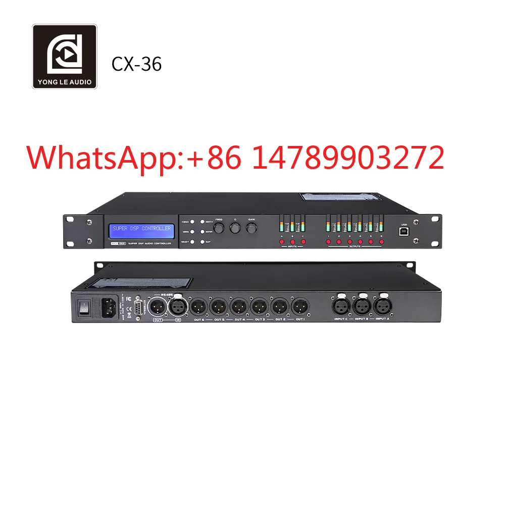 

3 In 6 Out DSP Processor PC Software Control Loudspeaker Management Sound Device