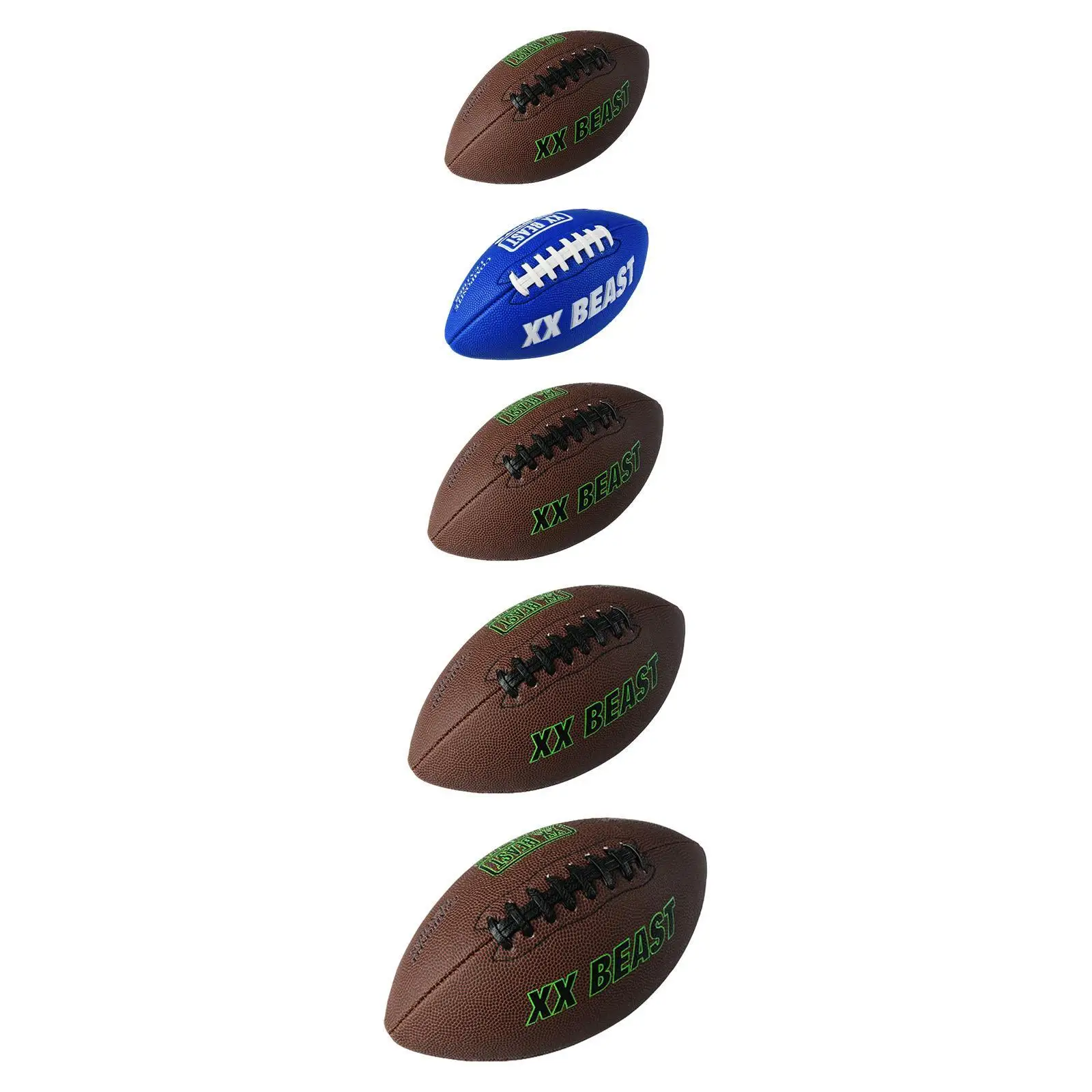 

Rugby Ball Water Resistant Indoor Outdoor Sports Portable Wear Resistant Nonslip