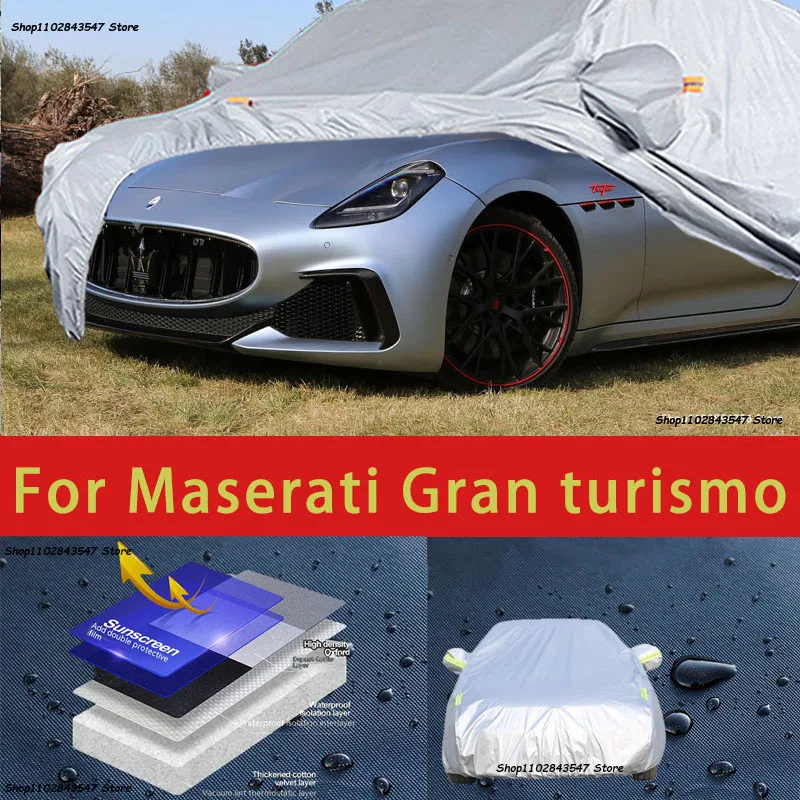 

For Maserati Gran turismo Outdoor Protection Full Car Covers Snow Cover Sunshade Waterproof Dustproof Exterior Car accessories