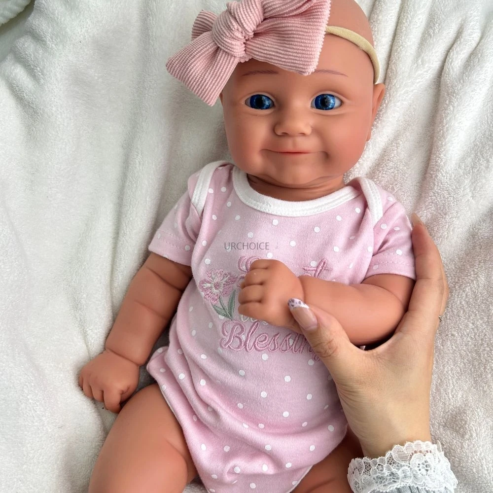 20 inch baby meisje Maddie 3D huid siliconen reborn pop zacht gemakkelijk schoon te maken pasgeboren pop voor aandenken kinderen speelgoed