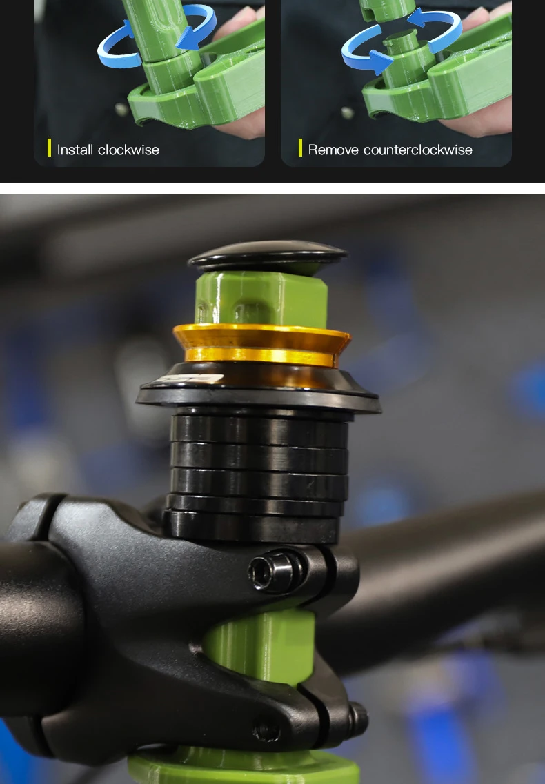 RRSKIT Virtuelles Steuerrohr für Fahrräder, geeignet für Rennräder, Mountainbikes, Gravelbikes, ultraleichtes virtuelles Steuerrohr, Fahrrad-Reparaturwerkzeug – Detail 4