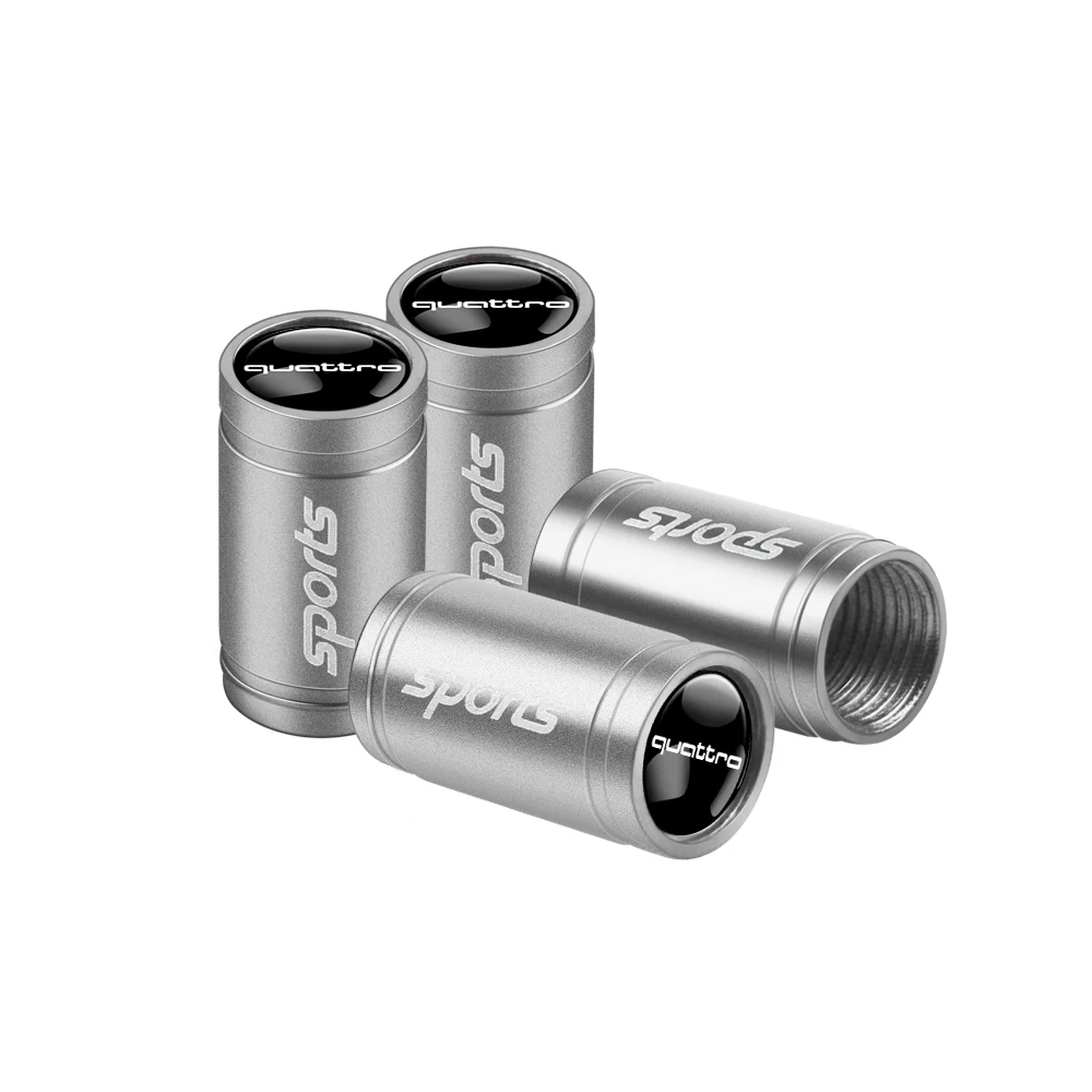 Auto-accessoires voor Audi Sline RS S TT A1 A2 A3 A4 A5 A6 A7 A8 8P B6 B7 B8 C5 C6: Ventieldopjes voor autobanden met logo