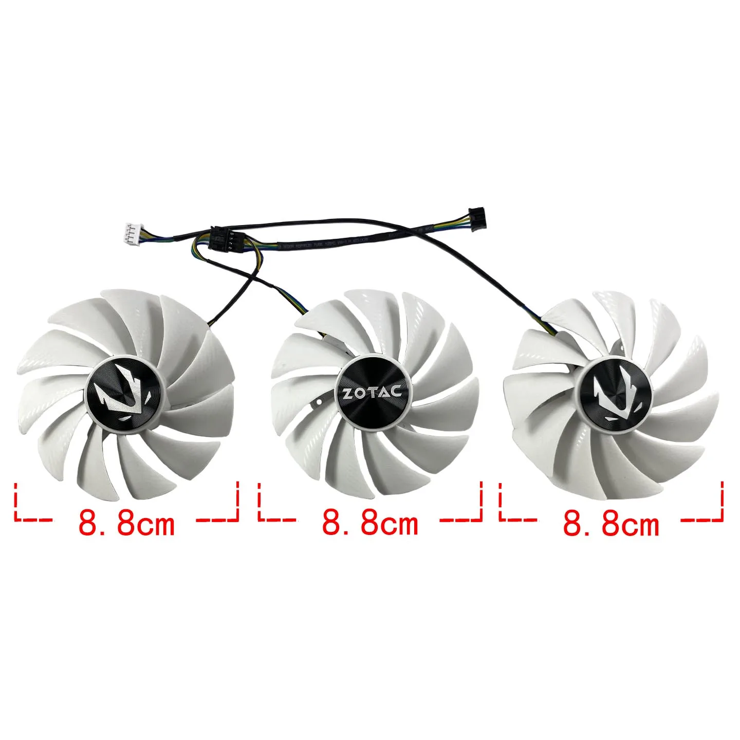 For ZOTAC RTX3080 Trinity OC White Edition Graphics Card Replacement Fan GA92S2U