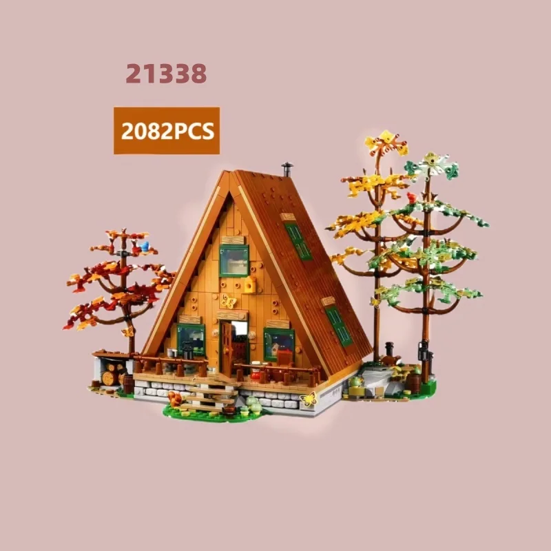 

Forest Wooden A- Frame House Model Festival Party Gift 2082PCS Brick Children Educational Toy