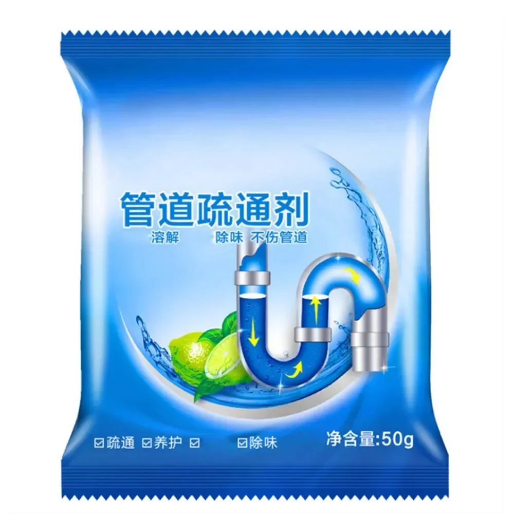 Strong Drain Cleaners Pipe Dredging Agent Kitchen Water Piping Sewer Toilet Closes Tool Cleaning Deodorant Chemicals Dredge Sink