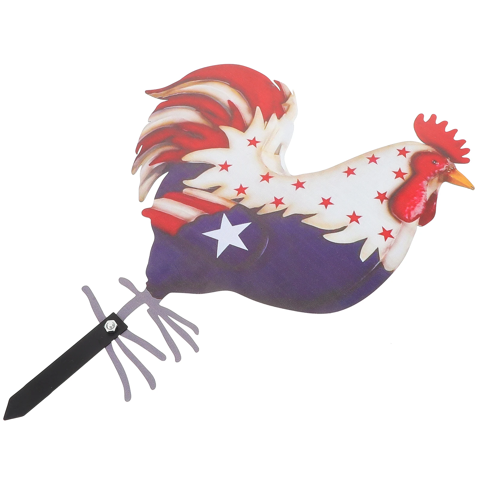 

Iron Rooster Stake Garden Decor Yard Decoration Lawn Ornament Metal Rooster Yard Art Garden Stakes Simulation Insert