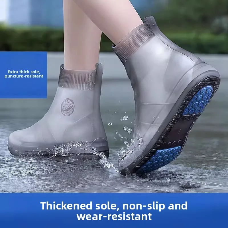 Waterproof Thiened Silicone oe Covers Anti-Slip Outdoor Rain Boot Covers for Men And Women Durable oe Covers for Rain