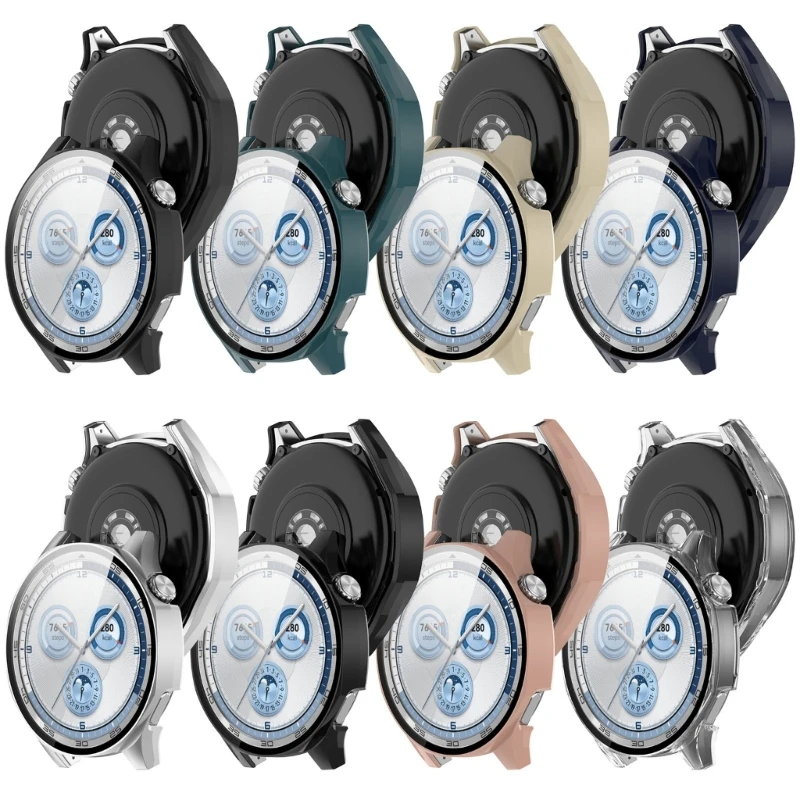 ความคุ้มครองเต็มรูปแบบตัวป้องกันหน้าจอ smartwatch ฝาครอบเปลือกหอยสำหรับนาฬิกา GT5 46 มม