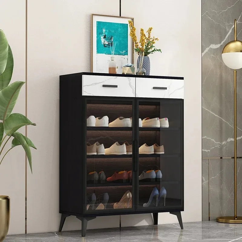 

Transparent Accent Shoe Cabinets Closet Display Living Room Safe Shoe Cabinets Modern Storage Sapateira Chinese Style Furniture