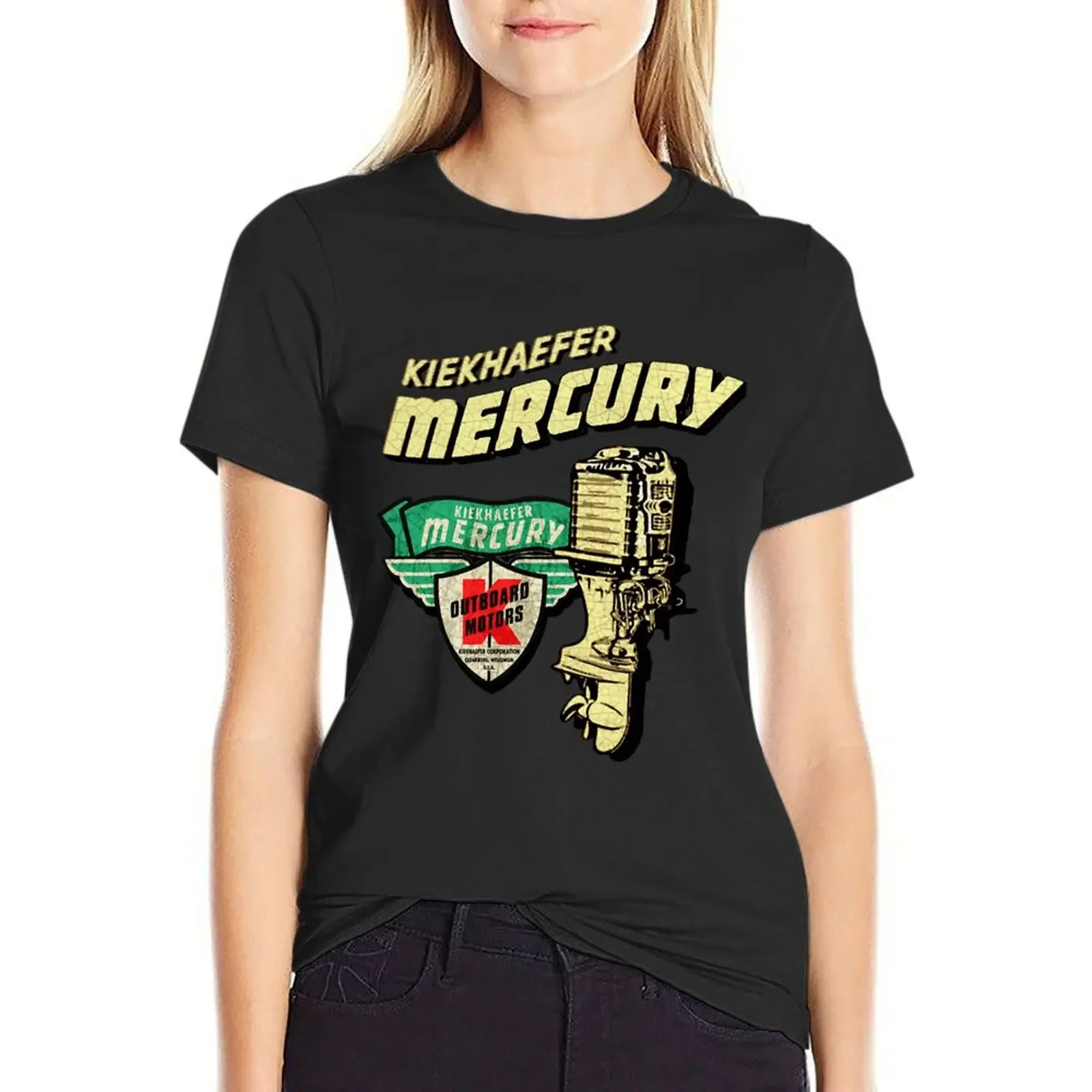 

Mercury vintage Outboard Motors T-shirt tees animal print shirt for girls t-shirt dress for Women plus size