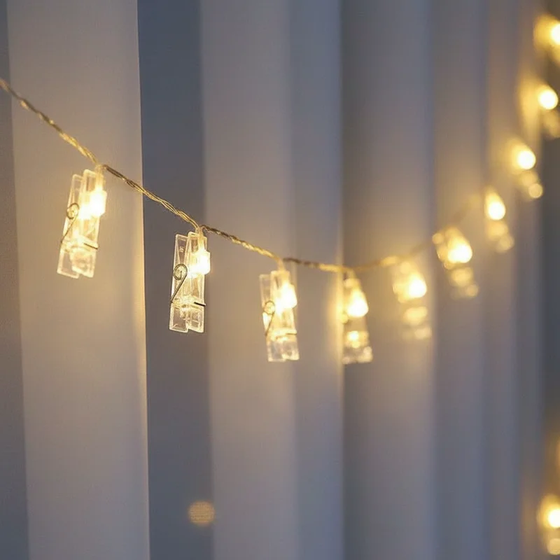 10LEDs 20LEDs Photo Clip String Lights Fairy Lights To Hang Pictures for Christmas Valentine Party Decoration