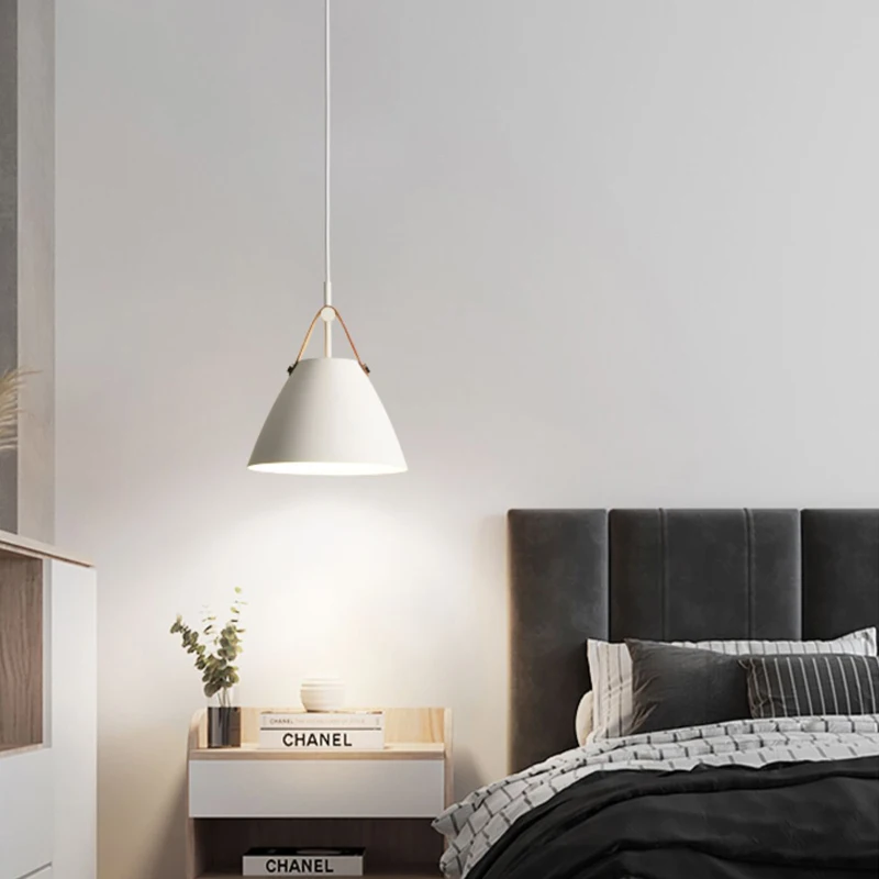 Nordic Creative Restaurant Led Pendant Lights Simple Modern Hotel Dining Bar Simple Bedroom Bedside Indoor Lighting Chandeliers