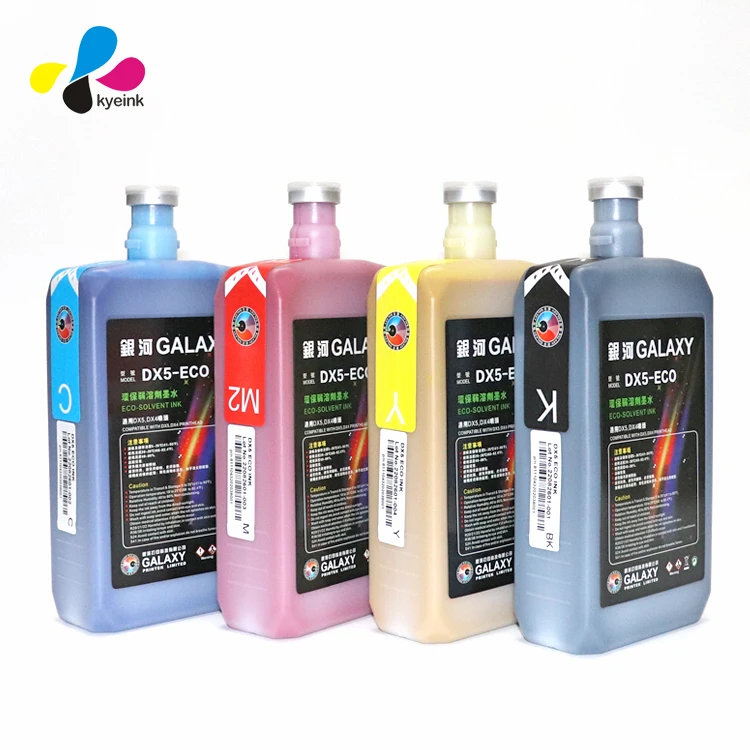100% Original Dx5 Dx7 Dx11 Xp600 I3200 Print Head Galaxy Eco Solvent Ink Galaxy Dx5 Eco Solvent Ink Tinta Galaxy Ecosolvente