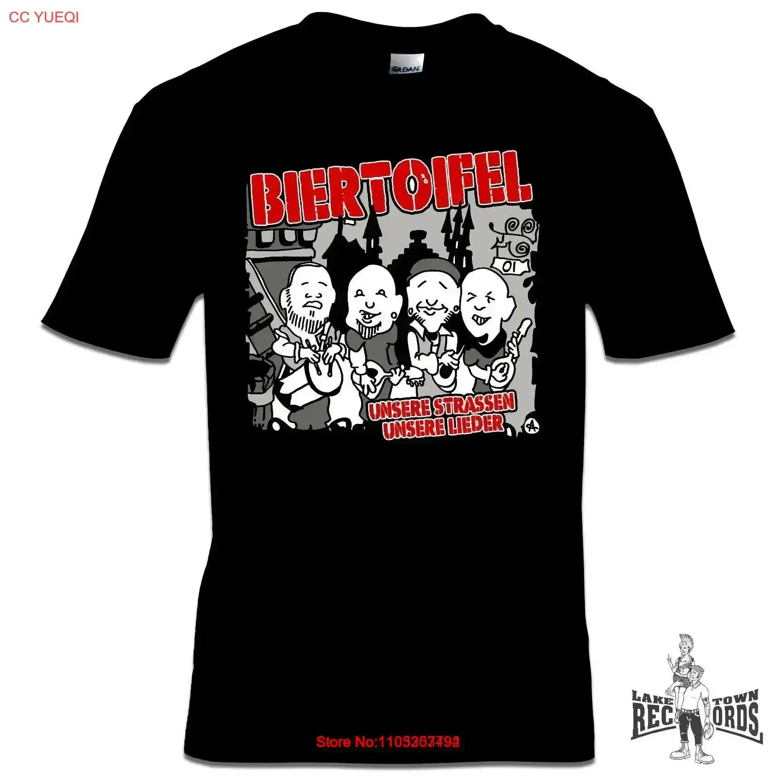 BIERTOIFEL Cover T Shirt NEW S 3XL Punk Rock Oi Skinhead OiPunk vintage Washed streetwear Soft Breathable homme vintage Washed