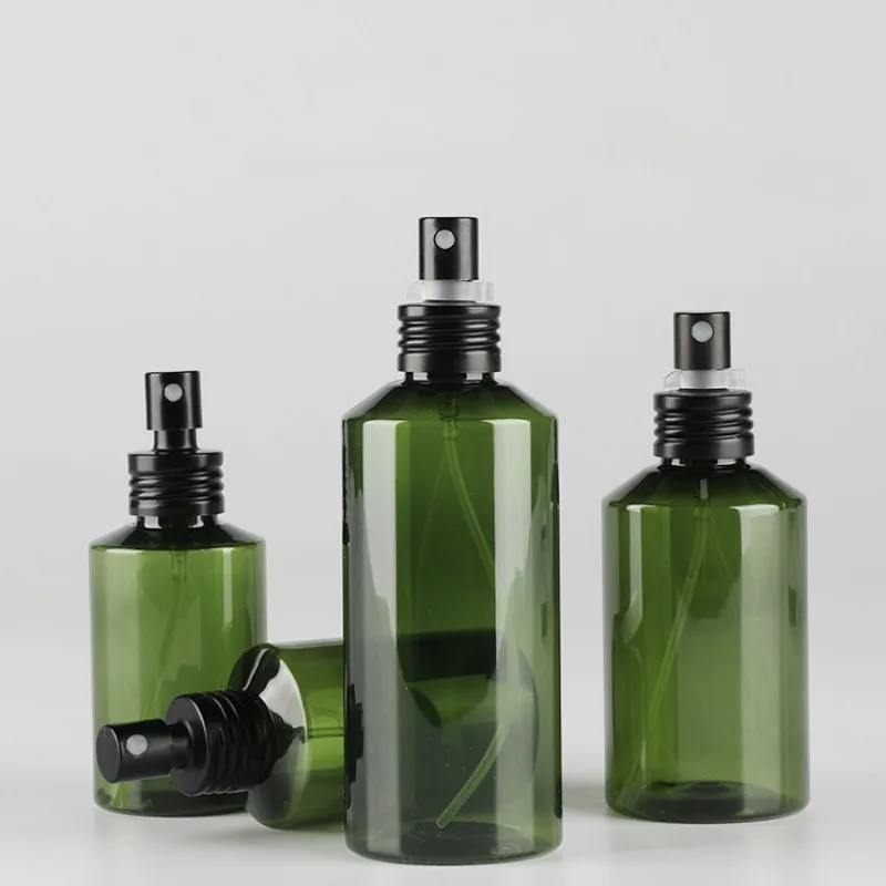 50-200 ML Spray Bottle Portable Green Plastic Sprayer Bottle Refillable Travel Essentials Perfume Bottle Cosmetic Containers