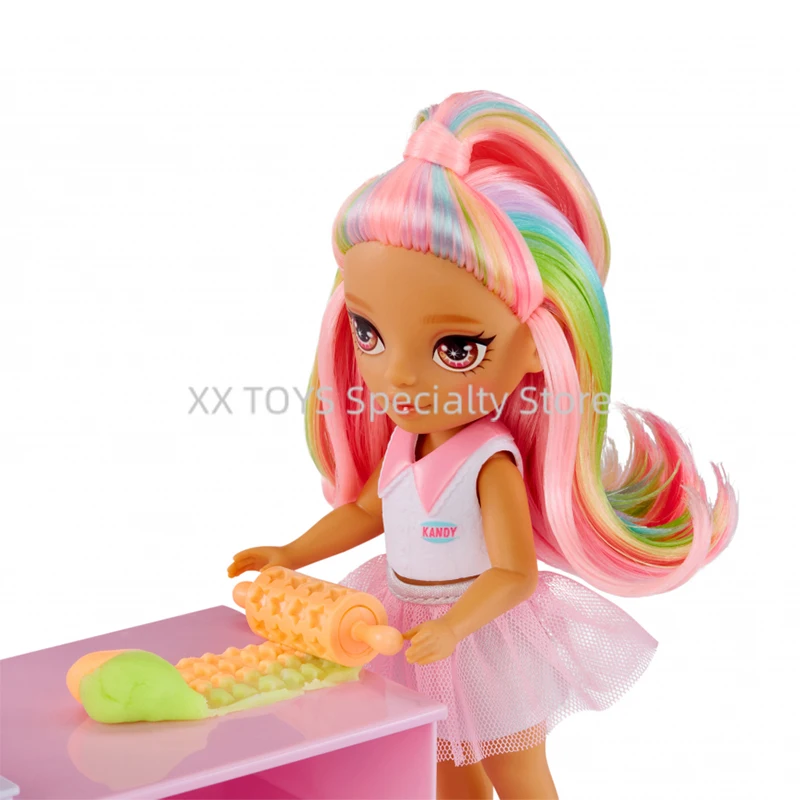 Rainbow High Little Pool Day with Blush Doll Playset Dessert Shop with Kandy Doll Playset Girls Play House Toy Birthday Gift Set