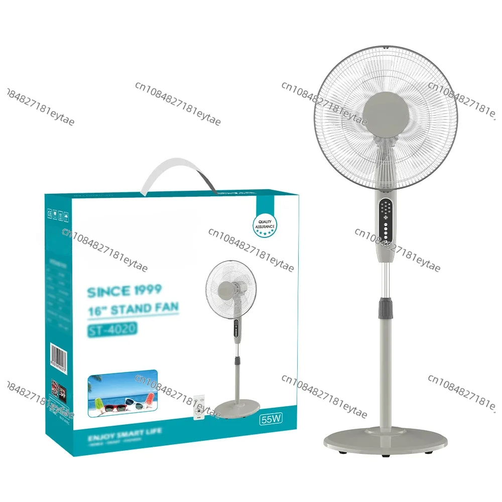 Cross-border hot-selling British and European 16-inch household 50W shaking head portable floor-to-ceiling electric fan