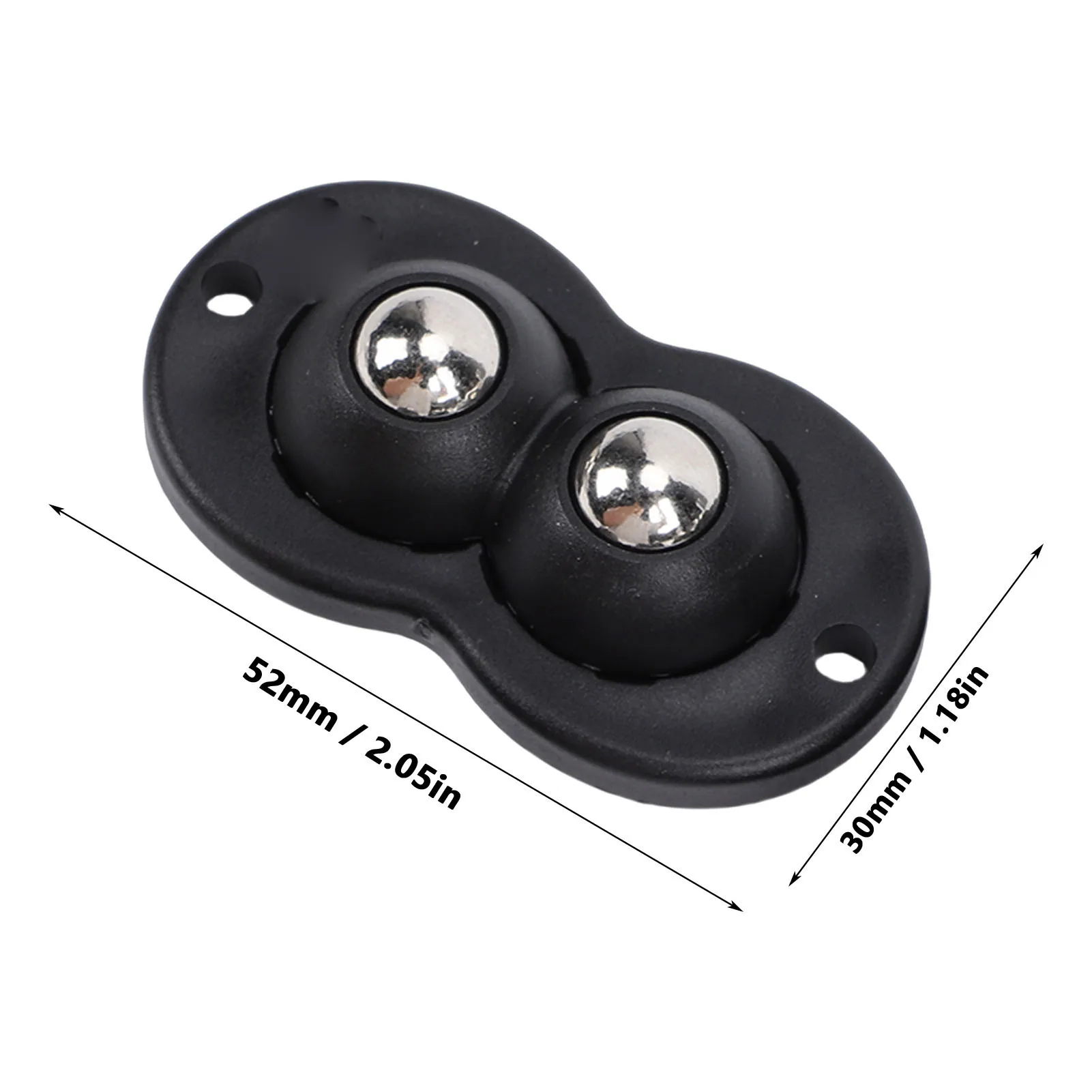 Ruote girevoli autoadesive da 16 pezzi doppie sfere in acciaio inossidabile Ruote a rulli per apparecchi con rotazione di 360 gradi per piccoli elettrodomestici