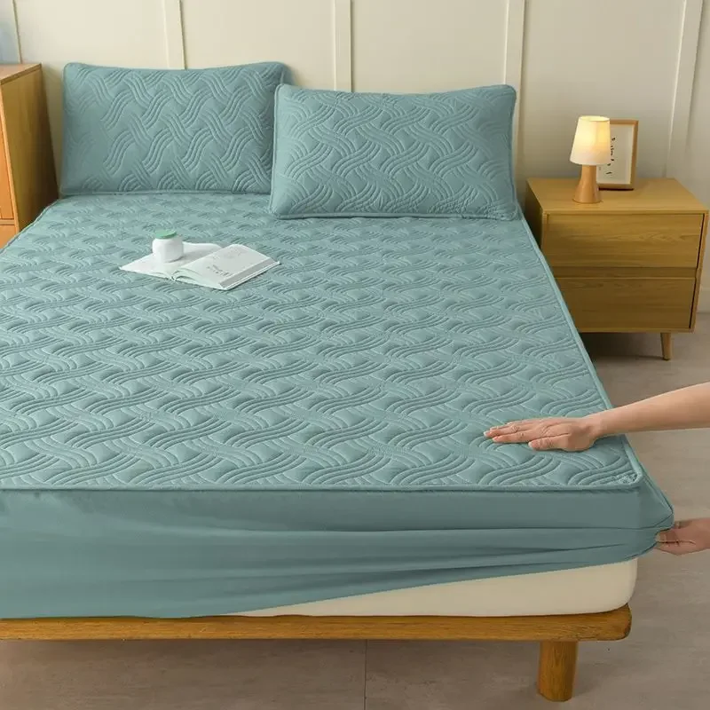 Class A Waterproof Wet Cover Single Piece Cotton Thickened Simmons Mattress Protective Dustproof Sheet Bed