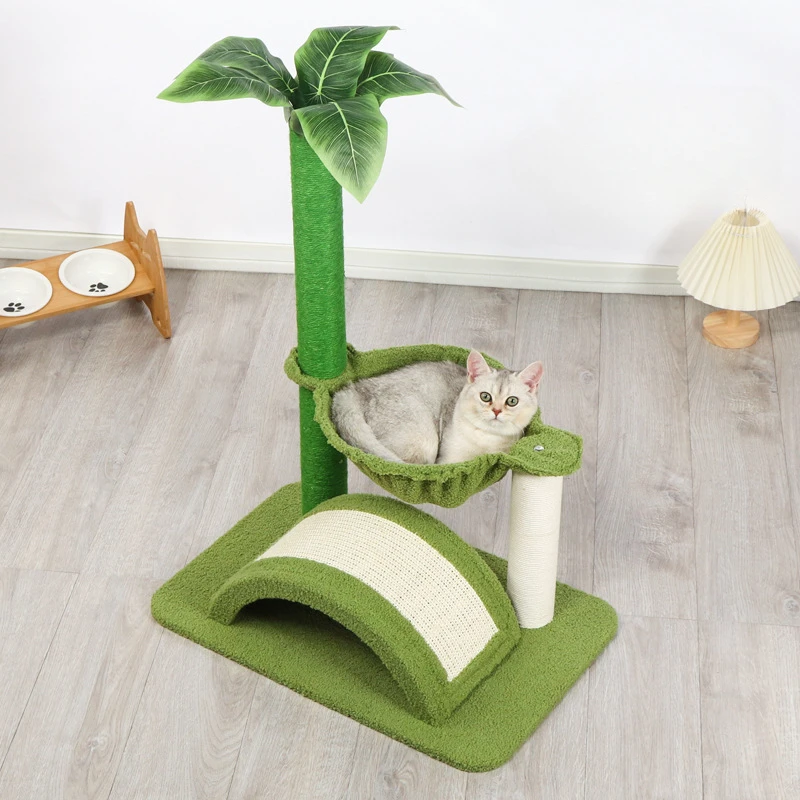 Cactus Cat Climbing Frame Scratching Post Green Cat Tree Tower