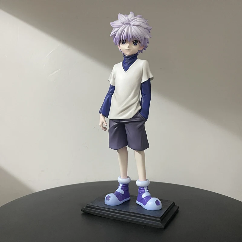 Figura De Anime Killua Zaoldyeck De 23 Cm – Modelo De PVC Con Vitrina Acrílica, Decoración Coleccionable Para Escritorio, Estantería O Habitación, Ideal Para Fans De Hunter X Hunter