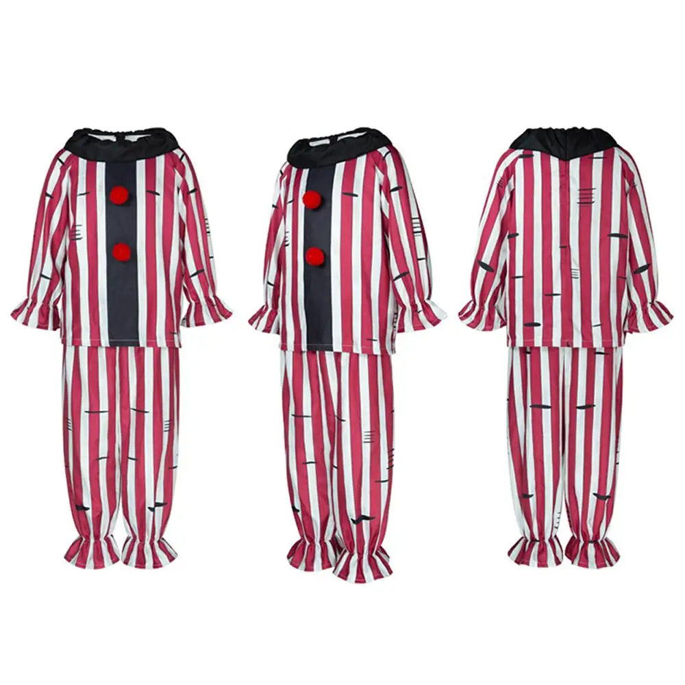 Déguisement Clown Rayé Rouge et Blanc Adulte – photo 4