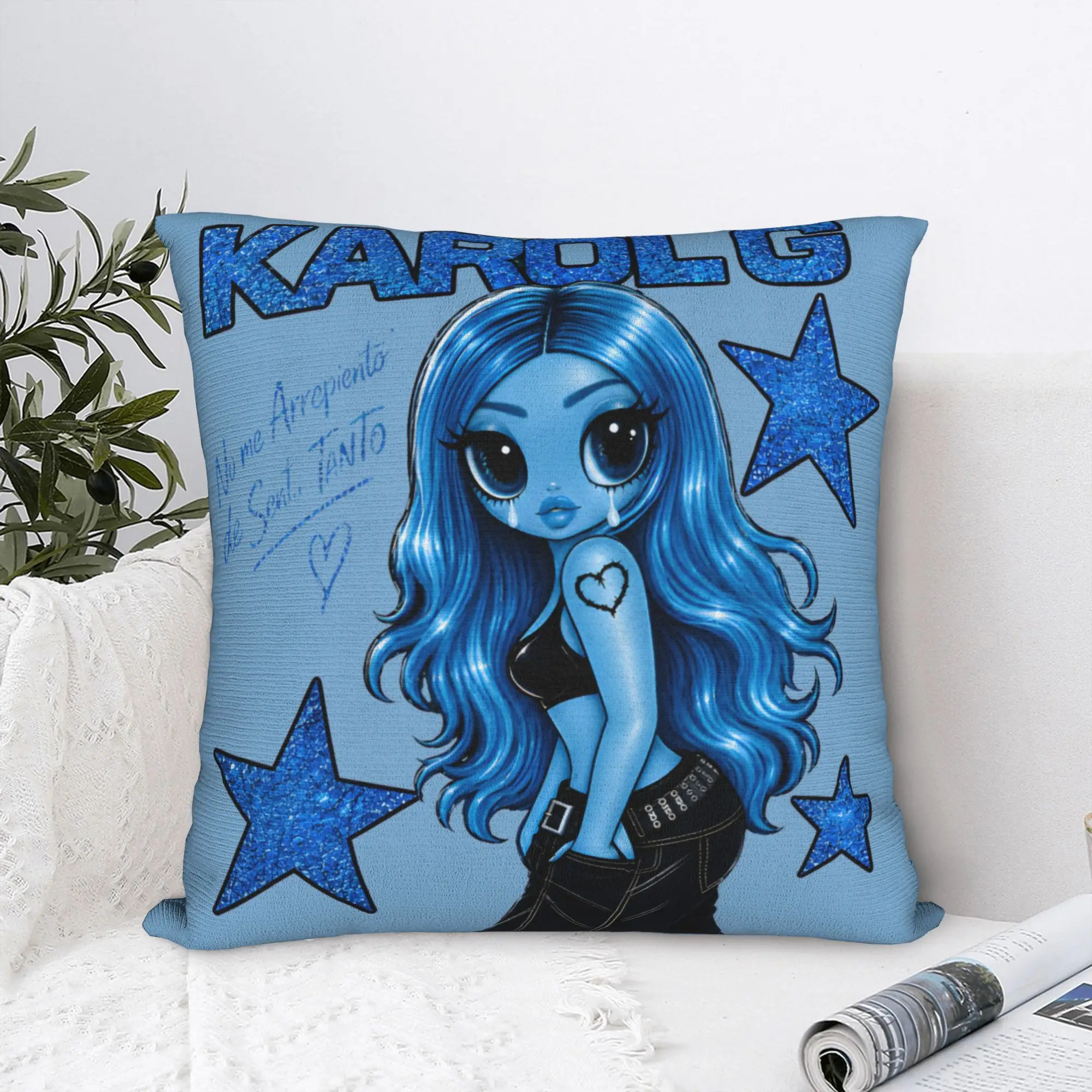 Home Decoration No Me Arrepiento De Sentir Tanto Karols G NMADST  Pillowcases Accessories  Pillow Cover Square Multi Size