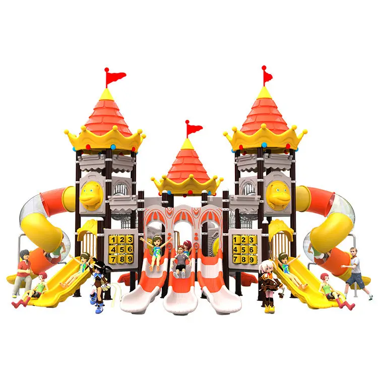 Amusement Park Facilities Commercial Playground Equipment Plastic Play Tunnel Kids Slide Children Equipment Playground Outdoor