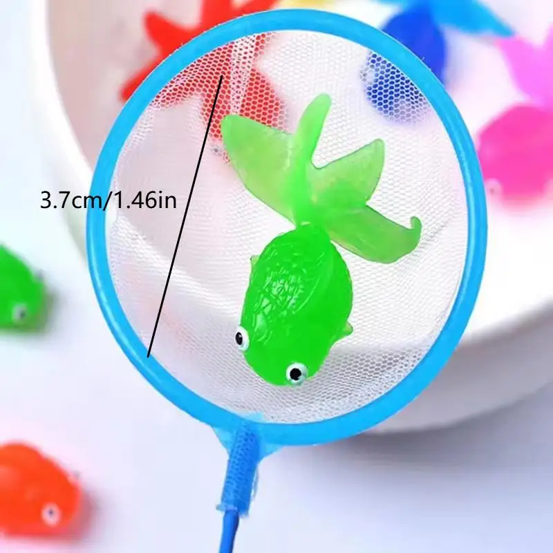 [J] 10/20/PCS Artificial Aquarium Goldfishes Fake Rubber Fish Ornament Realistic Moving Floating Fish Cat Toy Pet Supplies TMZ