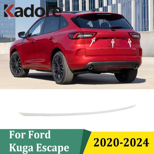 

For Ford Kuga Escape 2020 2021 2022 2023 2024 Rear Trunk Lid Cover Trim Tailgate Boot Protection Strip Car Exterior Accessories