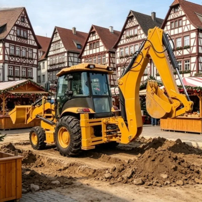 Wheel Backhoe Loader 4x4 Drive Diesel Front End Loader Earth Moving Machinery CE Certified