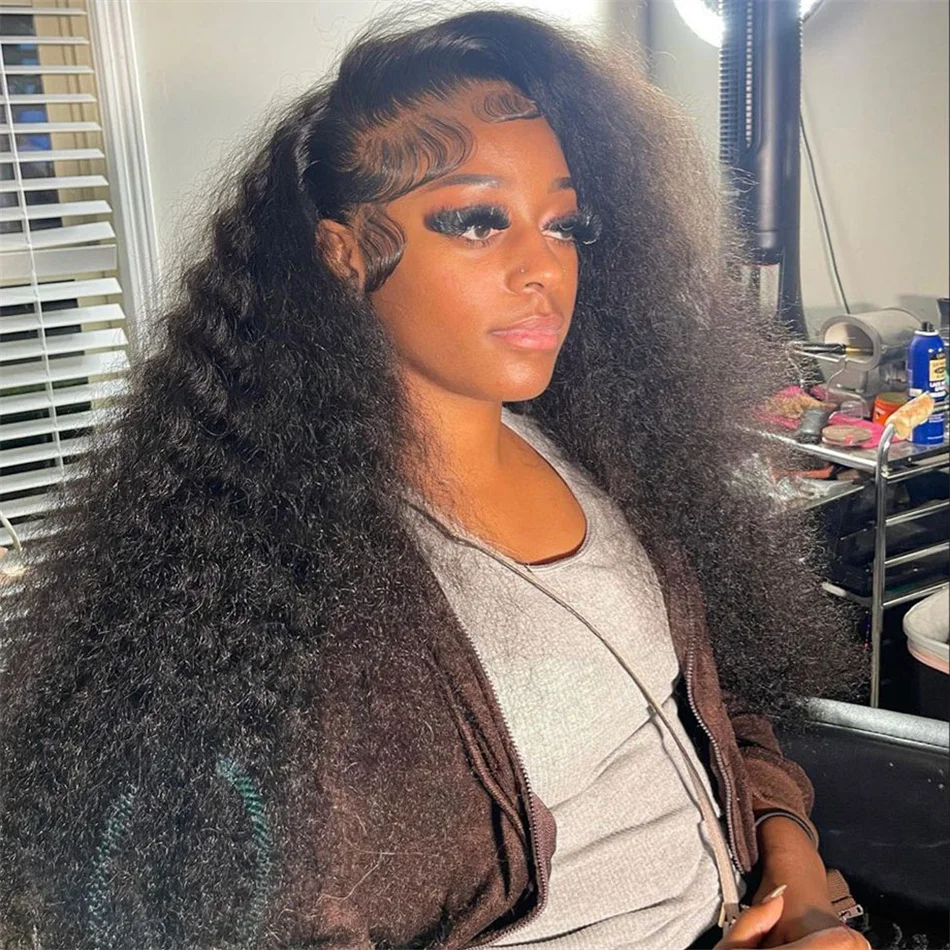 

HD 13x6 Deep Curly Lace Front Human Hair Wigs For Women Pre Plucked 30 Inch Deep Wave 13x4 Transparent Lace Frontal Closure Wig