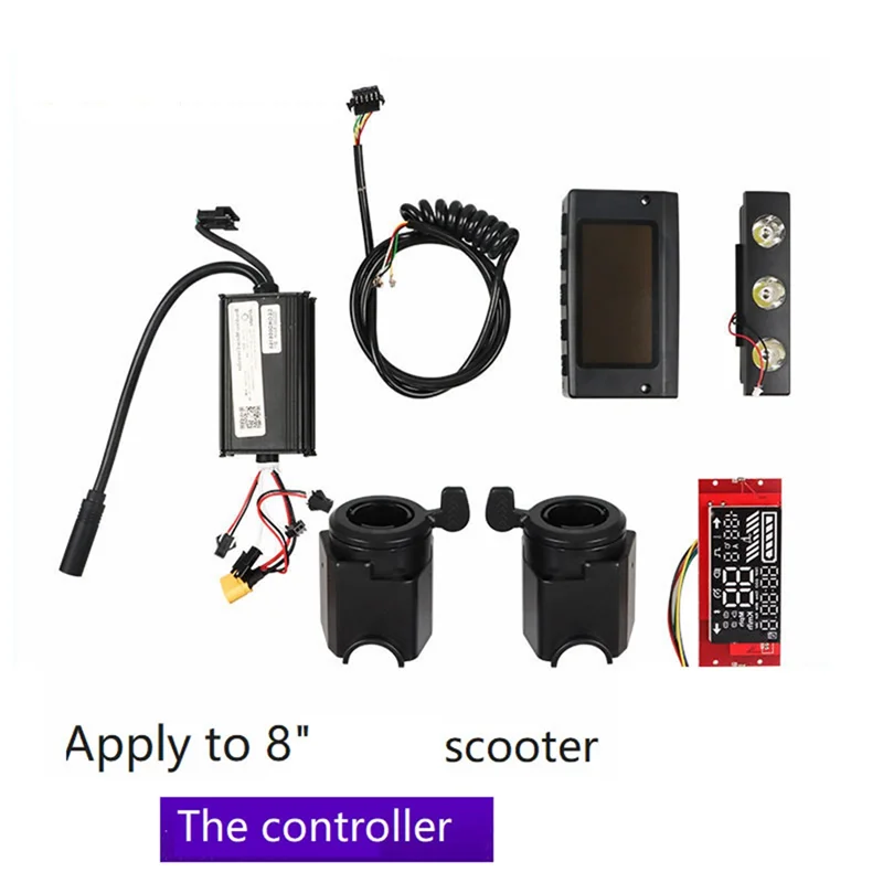 8-Inch Electric Scooter Accessory Instrument Controller Main Board Display LED Light Handle Glove Piece for Kugoo