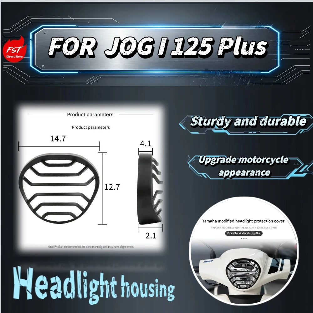 For Jog i PLUS Retro Hollow Headlight Guard Grille Anti-Impact Protective Cover Shield Lamp From Stone Scratches On Daily Rides