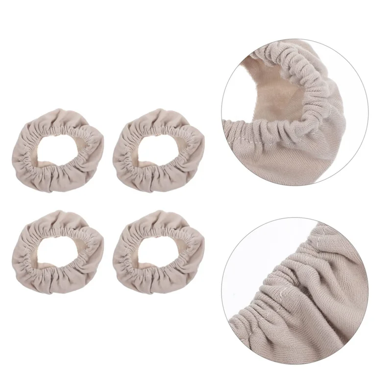 M04K 4 قطع من بطانات قناع CPAP قابلة لإعادة الاستخدام من القماش المريح لتقليل تسرب الهواء وتهيج الجلد باللون الرمادي