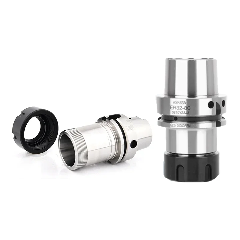 HSK63 ER دقة 0.001 HSK63A ER16 ER20 ER25 ER32 ER40 أداة حامل HSK 63A أداة حامل آلة الحفر قوس أدوات Collets