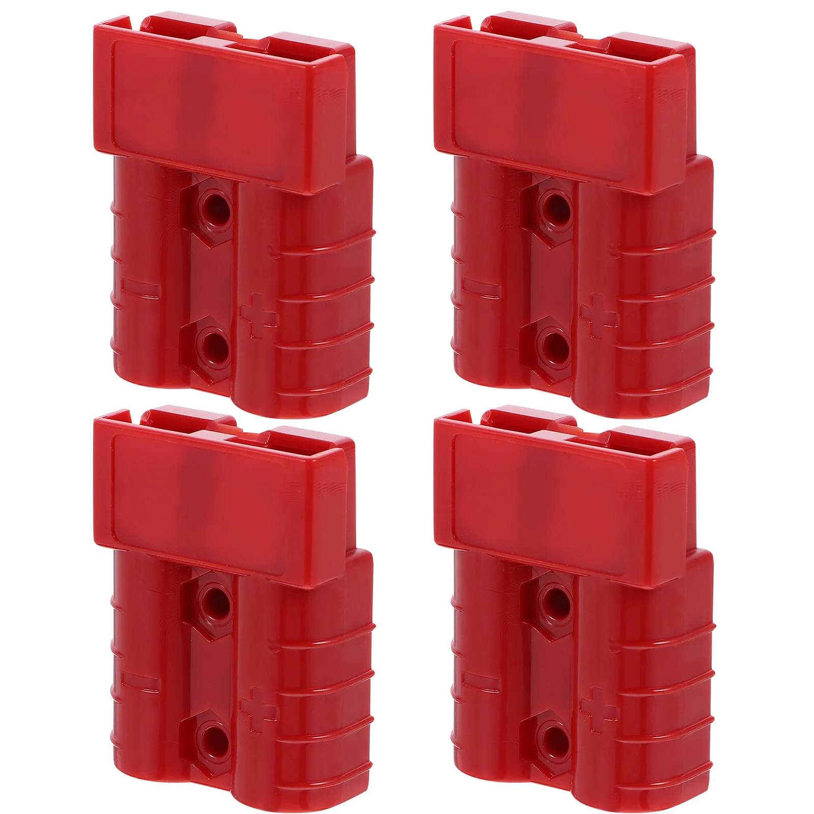 

4Pcs Red 50A 600V Connector Plug for Wire Harness Electric Car Trailer Stable Voltage Current Conduction Performance