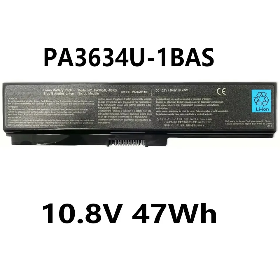 PA3634U-1BAS 10.8V 47Wh Laptop Battery for Toshiba PA3817U-1BRS PA3816U-1BRS PA3818U-1BRS PABAS228 PABAS229 TS-M305