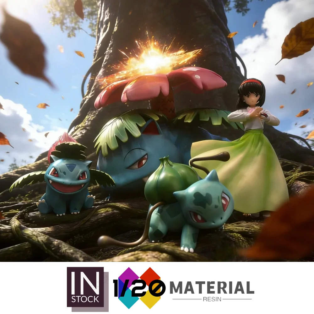 

[In Stock]1/20 Resin Scale World [PALLET TOWN] – Bulbasaur & Ivysaur & Venusaur[Split RE-MENT]