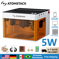 Atomstack P1 Portable 5W Mini Laser Engraving Machine APP PC Offline Muti Operate Laser Engraver DIY Cutter Marker 110x110mm