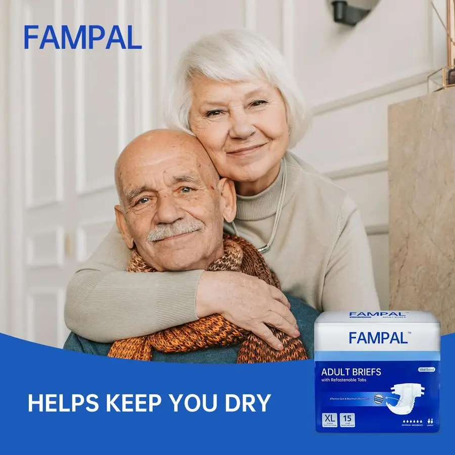 Guard Adult Diapers, Disposable Incontinence Briefs with Tabs for Men and Women, Maximum Absorbency, Odor Control, XLarge, 60 Co