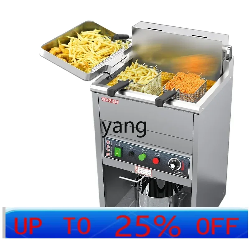 

CX Electric Fryer Fryer Single Cylinder Vertical Large Capacity Double Cylinder Fritter Special