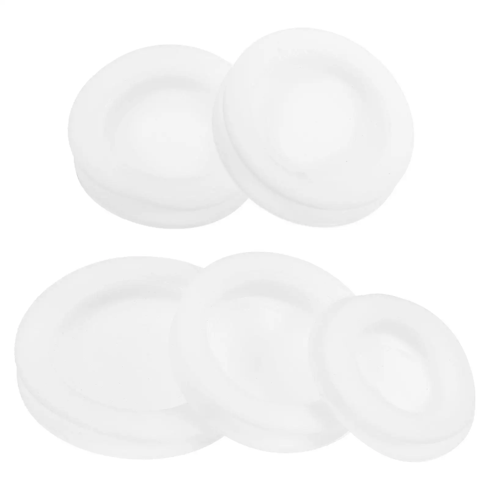 5 Pcs Round PVC Stopper Great Material for Piggy Bank Bottom Replacement Plugs Versatile Fit Saving Box Covers